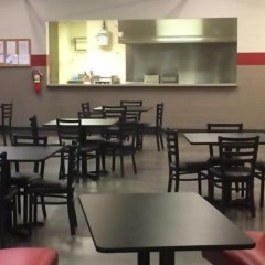 Suwanee Sports Academy Kitchen Counter Wall Before